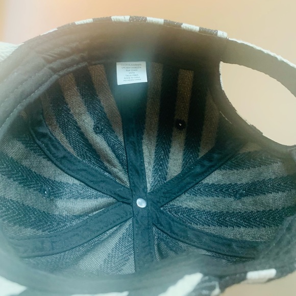 Baseball Cap Hat Black White Adjustable Women’s - Picture 7 of 11